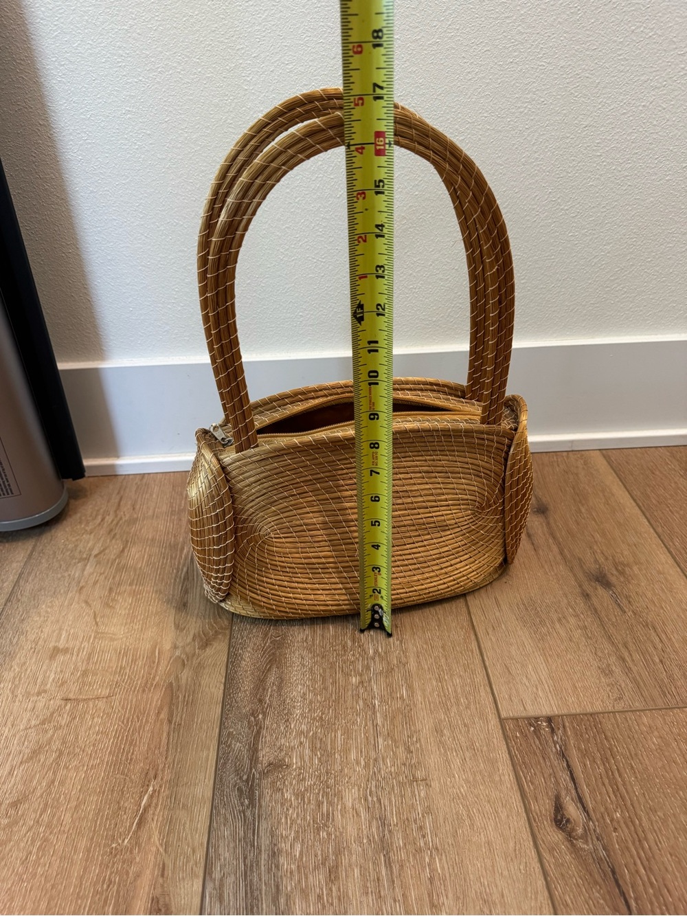 Golden Grass Handbag Shoulder Bag Purse Woven Made In Brazil WITH ZIPPER - Picture 7 of 10